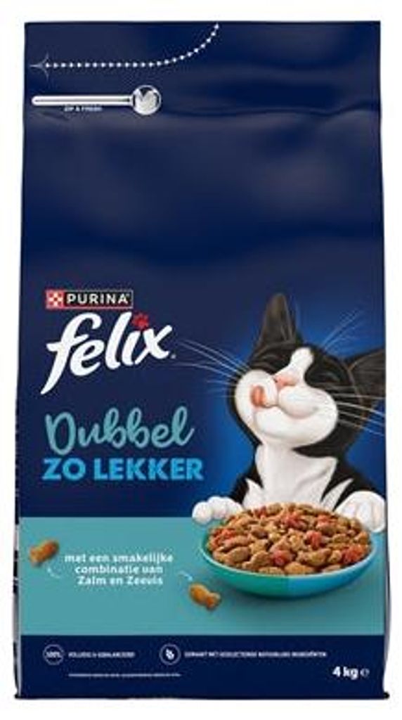 Felix Droog Dubbel Zo Lekker Zalm / Vis / Rode Biet - Droogvoer voor Katten