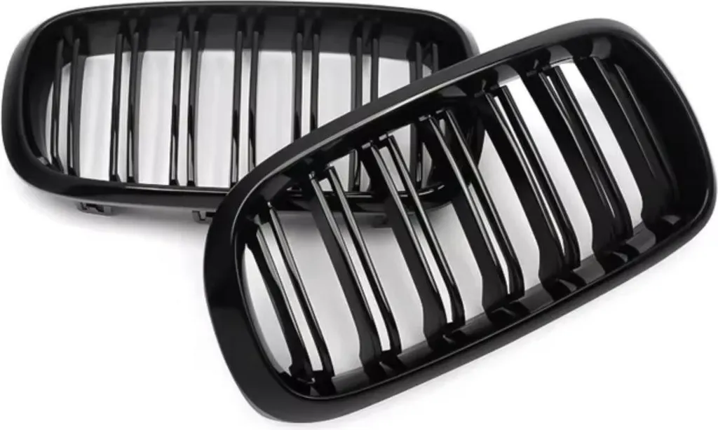 Grille de Calandre Noir Brillant Double Ligne Style M pour BMW X5 et X6