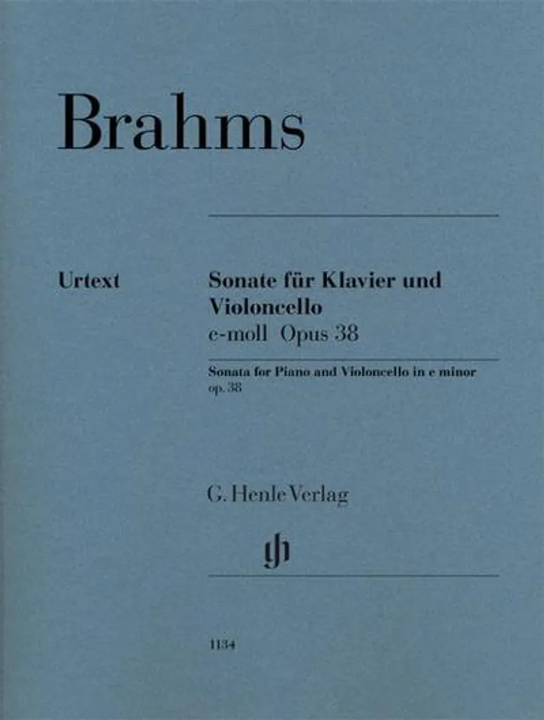 Partition Sonate Violoncelle et Piano op.38 pour Concours et Récitals
