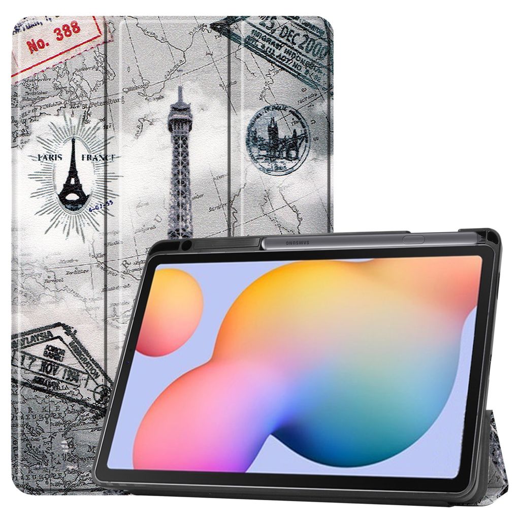Case2go - Hülle kompatibel mit Samsung Galaxy S6 Lite (2024) / Samsung Galaxy Tab S6 Lite (2022/2020) - Mit Standfunktion Kunstleder Tablet Case S...