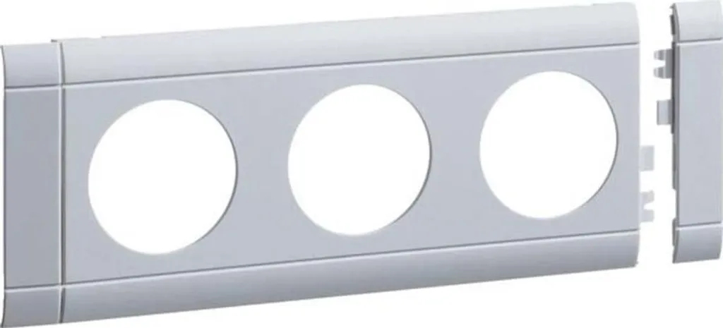 Plastron de goulotte alu triple Tehalit OT 80 Hager