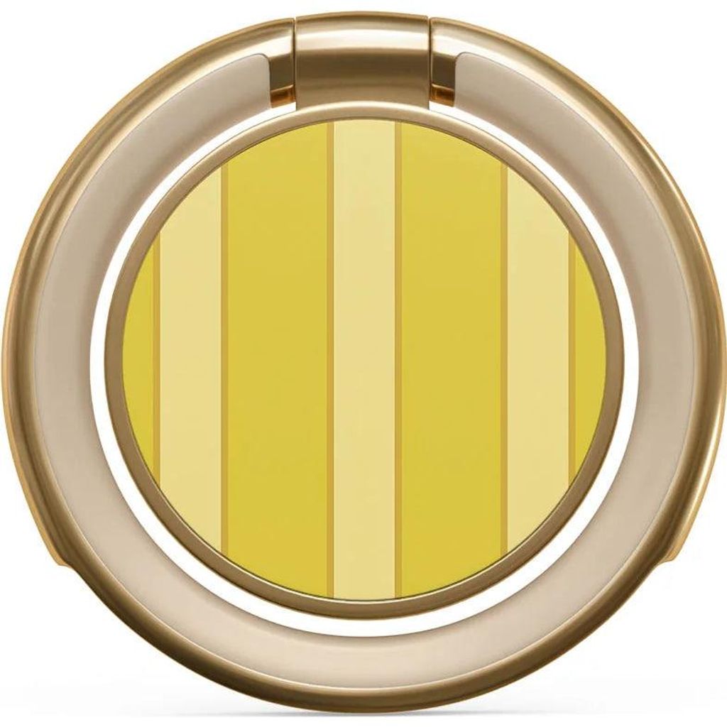 Haltering für Smartphone, Burga Printable Ring Holder, mit 360° Rotation und Standfunktion, Sunbreak, Golden-Gelb