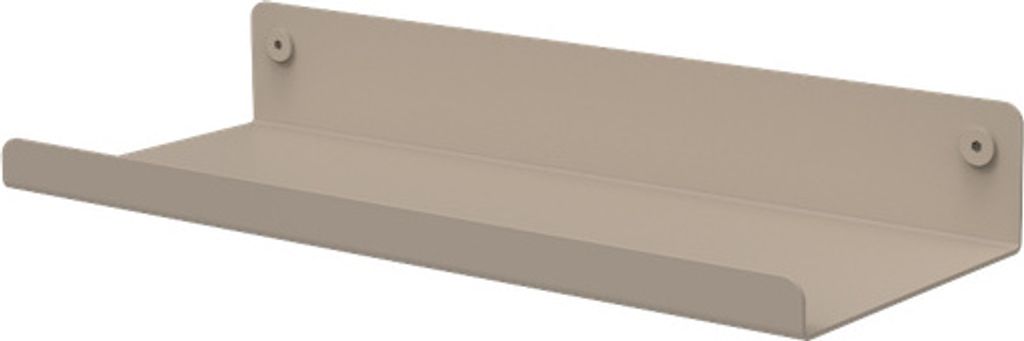 Minimalistisches Regal aus Stahl in Schwarz/Weiß/Sandgrau und 3 Größenoptionen, Farbe:Sand, Größe:Small