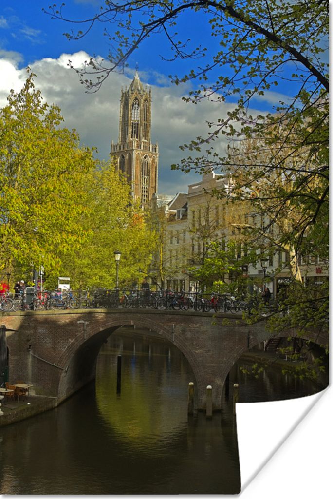 MuchoWow Poster Oud - Pflanzen - Utrecht 40x60 cm - Plakate für die Wand - Poster Babyzimmer