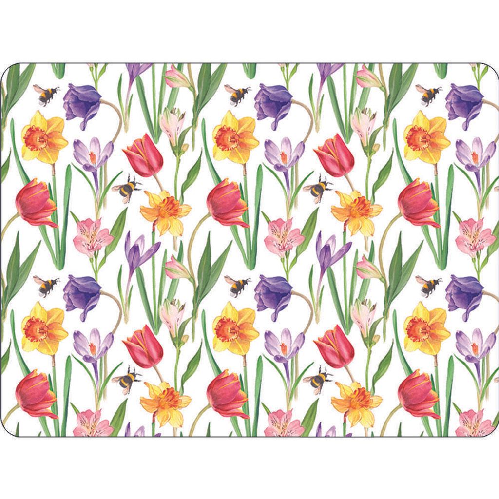 Tischset Platzset 30x40cm Blumen Bienen Tulpen Produktbild 
