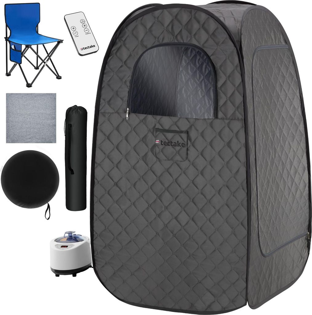 tectake® Mobile Dampfsauna ThermaLuxe I 2 l Dampfgenerator Produktbild 