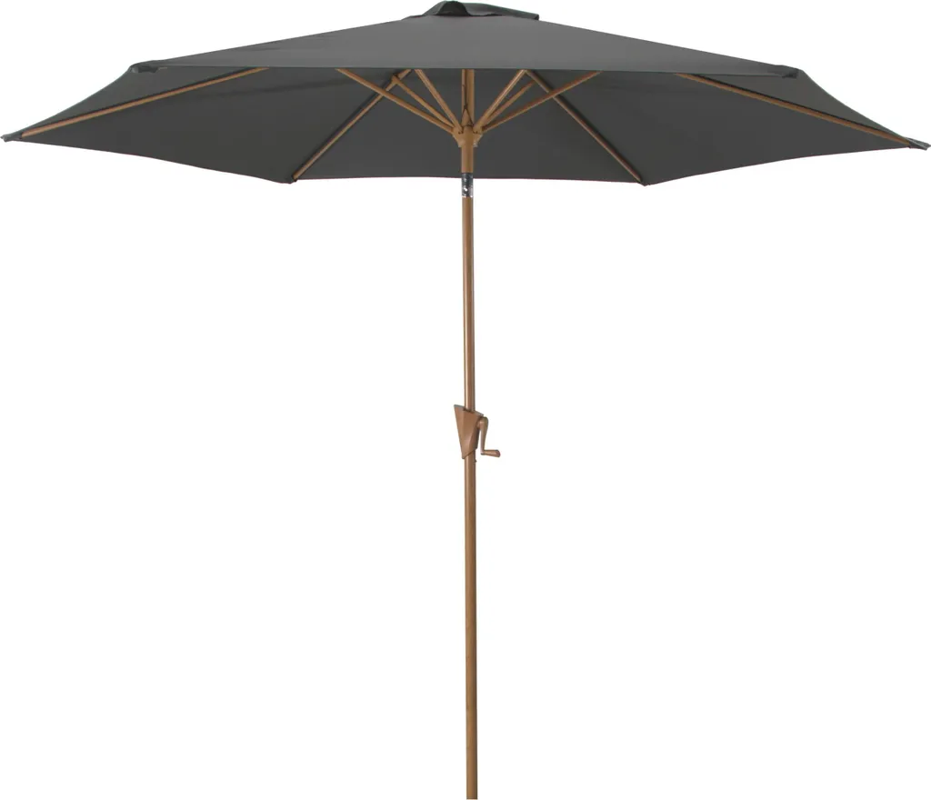 Parasol bois inclinable ROJAPLAST 300 cm gris de terrasse 607/304
