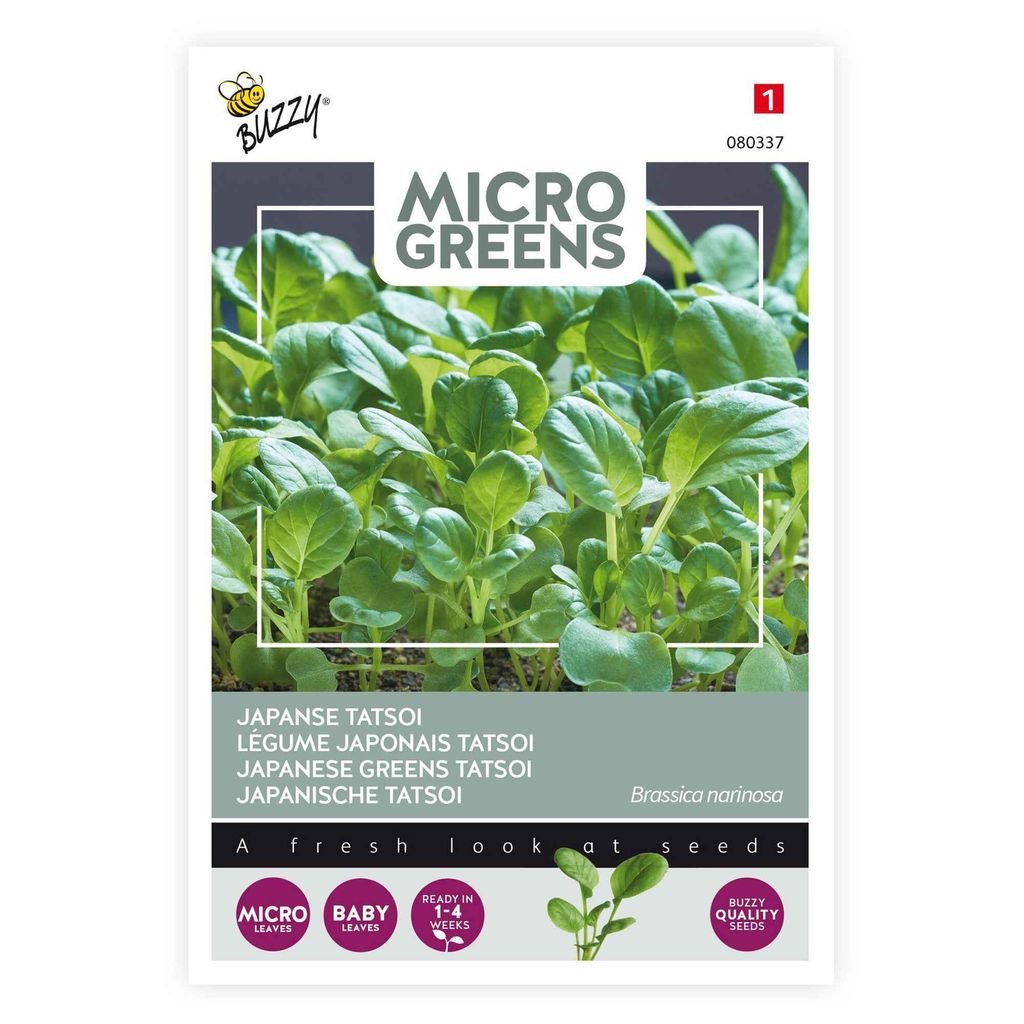 Japanischer Tatsoi | Microgreens von Buzzy Seeds Produktbild 
