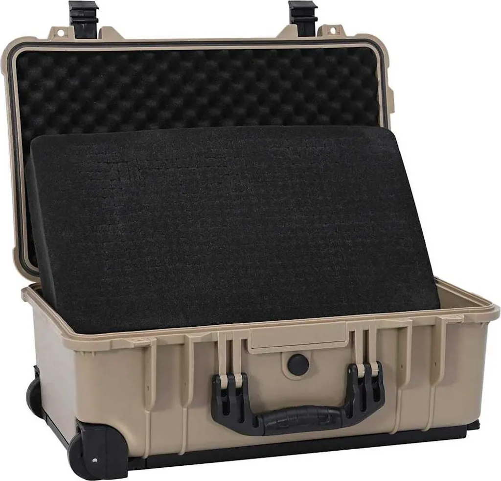 Bagage cabine rigide sable 56cm : valise polypropylène et ABS résistante - 3