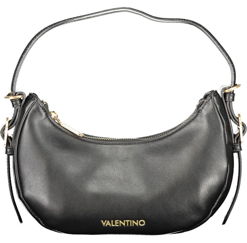 Mario Valentino sac Winnie noir, hobo zip ferrure dorée Image du produit 