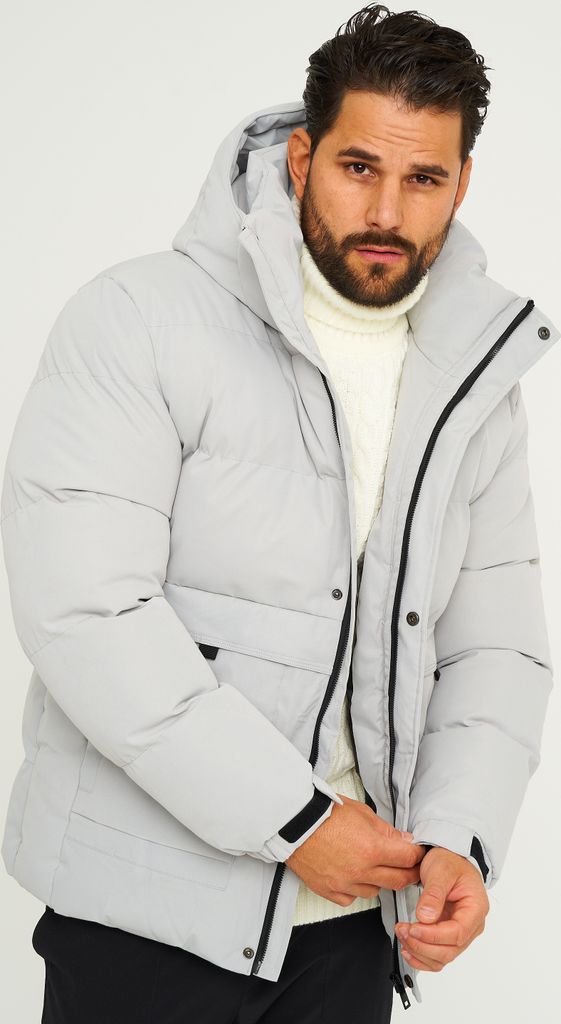 SOULSTAR Herren Winterjacke S2TIMA Herren Pufferjacke mit Kapuze warme Steppjacke Mens Jacket
