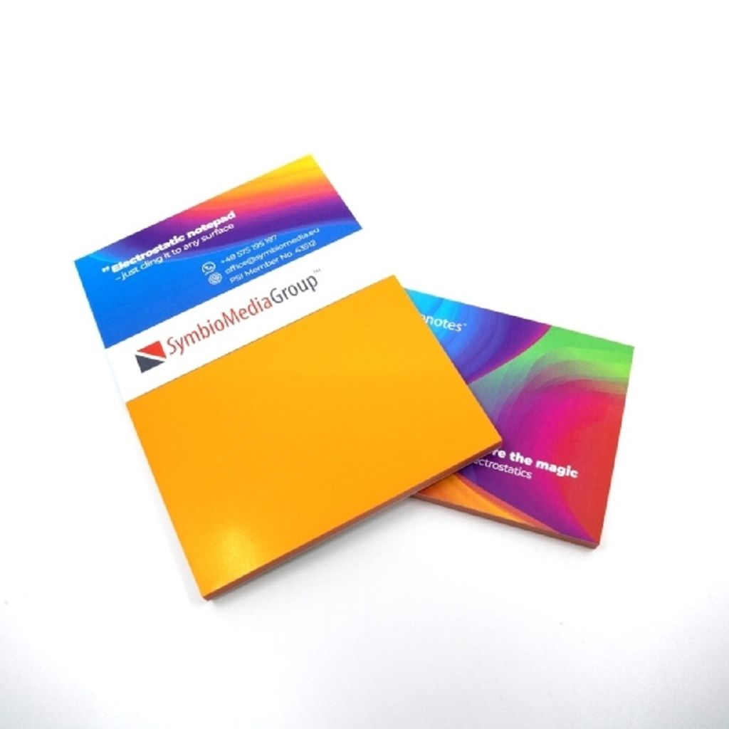 Notizblöcke elektrostatisch Symbionten 70x100 mm orange
