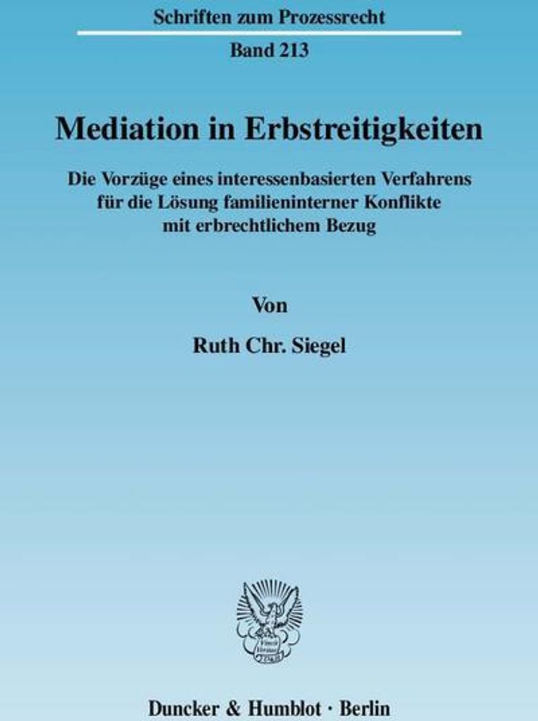 Mediation in Erbstreitigkeiten