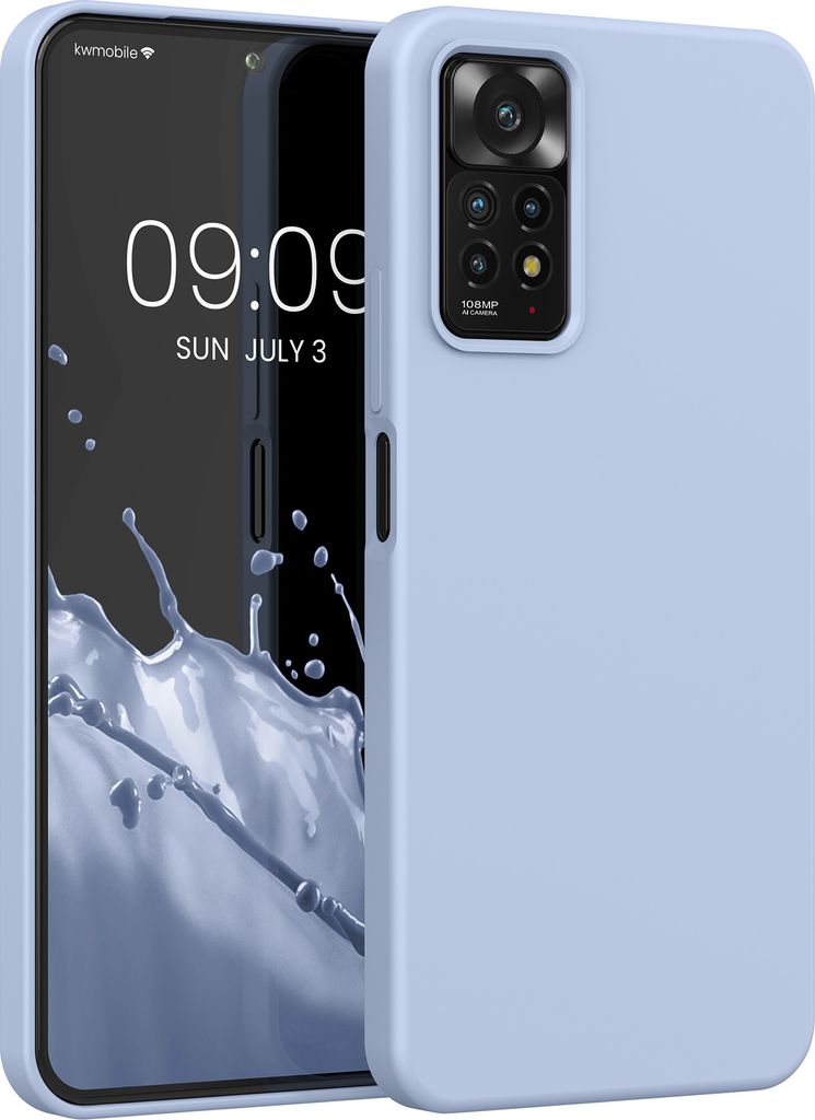 kwmobile Hülle kompatibel mit Xiaomi Redmi Note 11 Pro / Note 11 Pro (5G) / Note 12 Pro (4G) Hülle - Silikon Handy Case - Handyhülle weiche Ober...