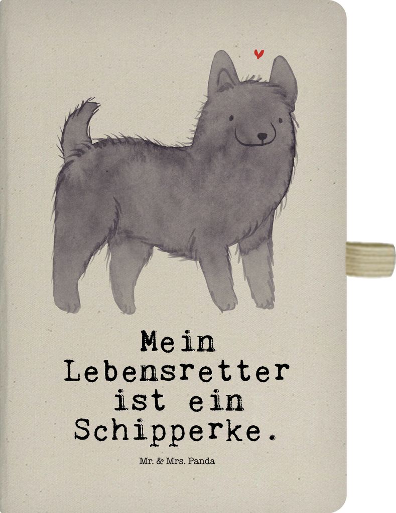 Mr. & Mrs. Panda Kladde Schipperke Lebensretter - Transparent - Geschenk, Notizheft, Tagebuch, notizbuch, Belgische Hunderasse, Journal, Skizzenbuc...