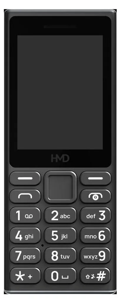Téléphone à touches HMD 105 4G compact et robuste avec batterie 1450 mAh