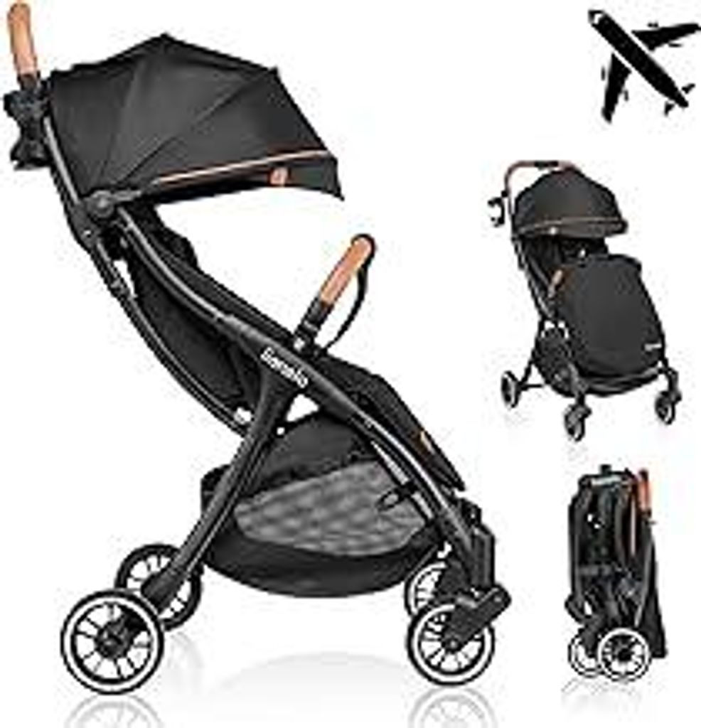LIONELO Julie One Buggy Kinderwagen bis 22 kg, verstellbare Rückenlehne und Fußstütze, Moskitonetz, Beinwärmer, Getränkehalter und Transportta...