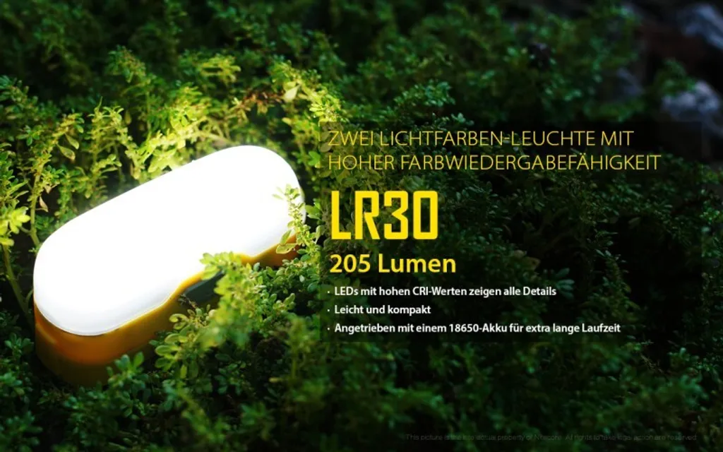 Lanterne de Camping Nitecore LR30 Lampe de Tente Mobile à Diffusion 360° - 2