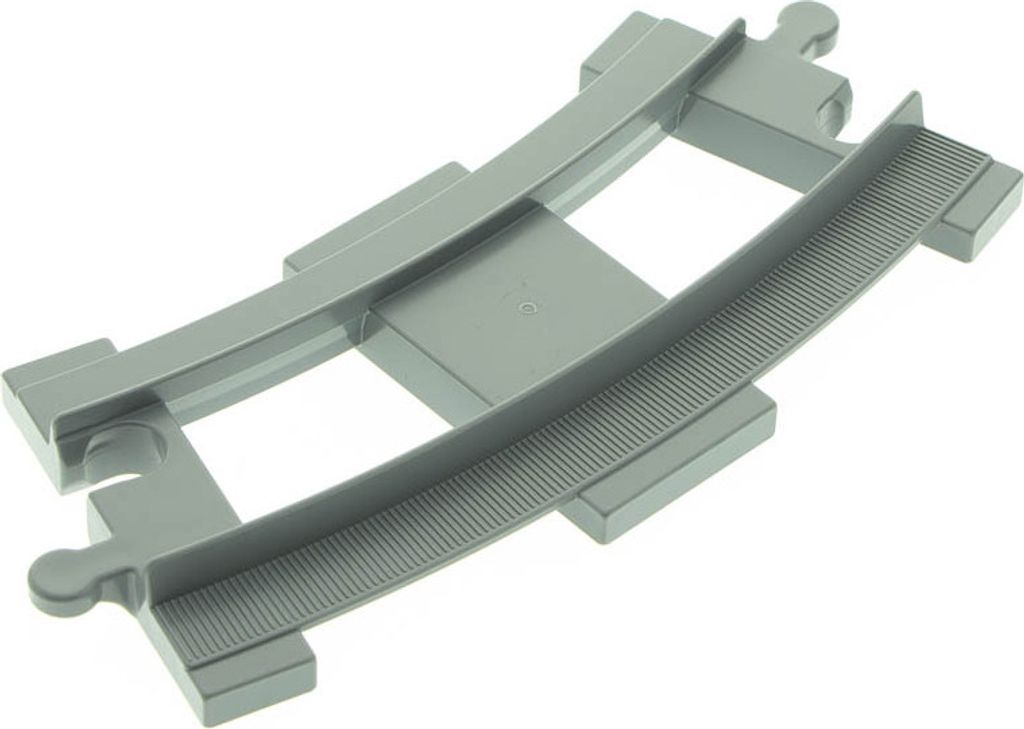 1x Lego Duplo Schienen neu-hell grau gebogen Kurve Produktbild 