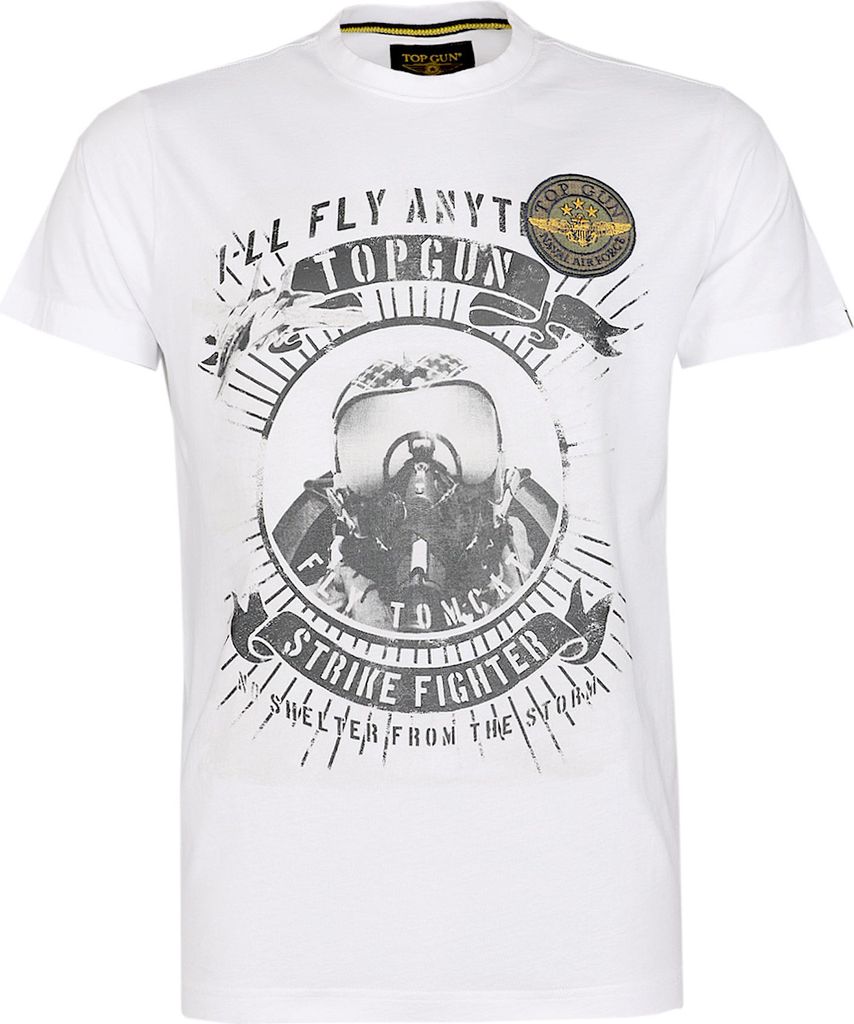 Top Gun T-Shirt TG25012 Herren white L