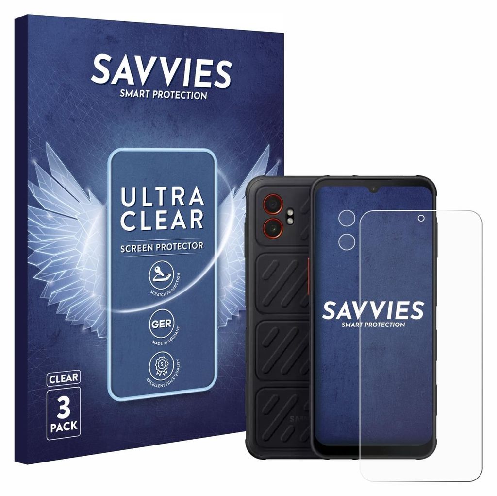 6x Für Samsung Galaxy XCover 7 Pro (Display+Kamera) Schutzfolie Savvies Displayschutz Display Schutz Folie Klar Transparent