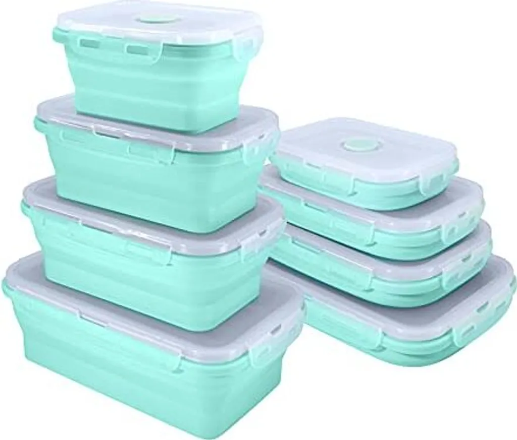 Set Contenitori Silicone BJ 4 Pezzi - Meal Prep e Dieta Salvaspazio