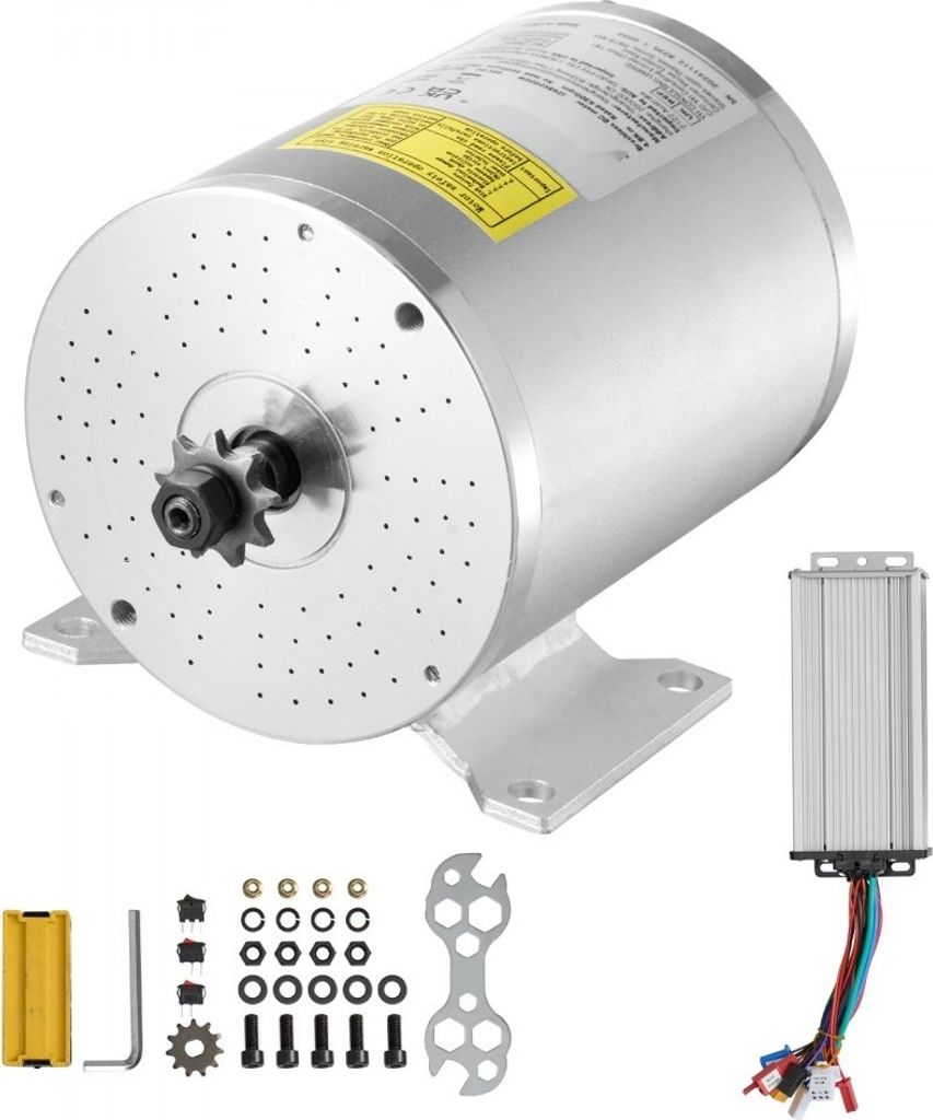 48V 2000W Elektrisches Bürstenlos Gleichstrommotor-Set mit Verbesserter Geschwindigkeitsregler - E-Bike Umbausatz - E-Fahrrad Motorset
