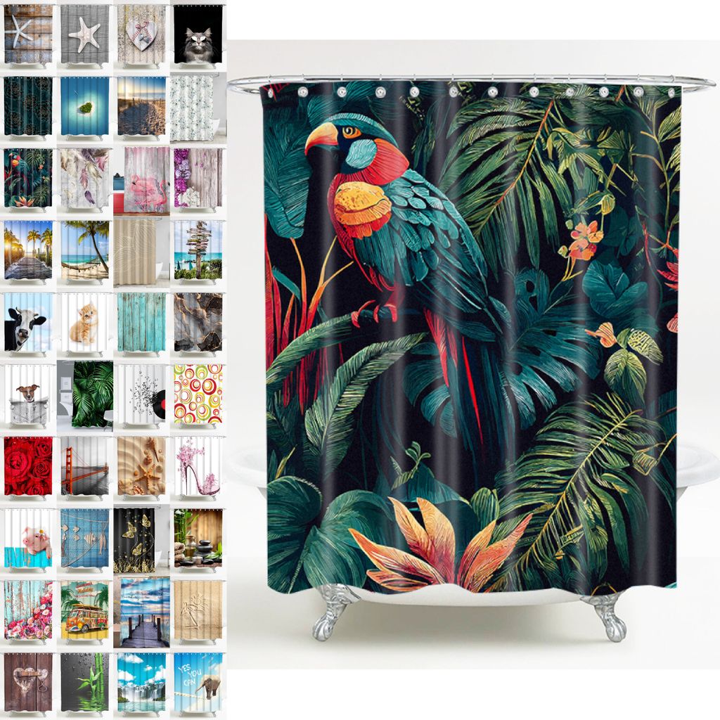 SANILO® Duschvorhang Exotic 180 x 200 cm Produktbild 