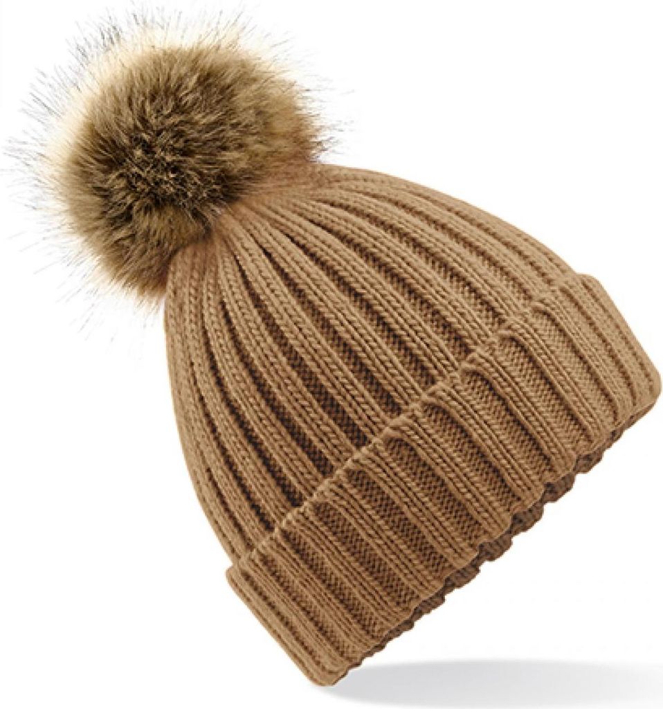Beechfield B412 | Herrenmütze Fur Pom  Chunky Beanie / Produktbild 