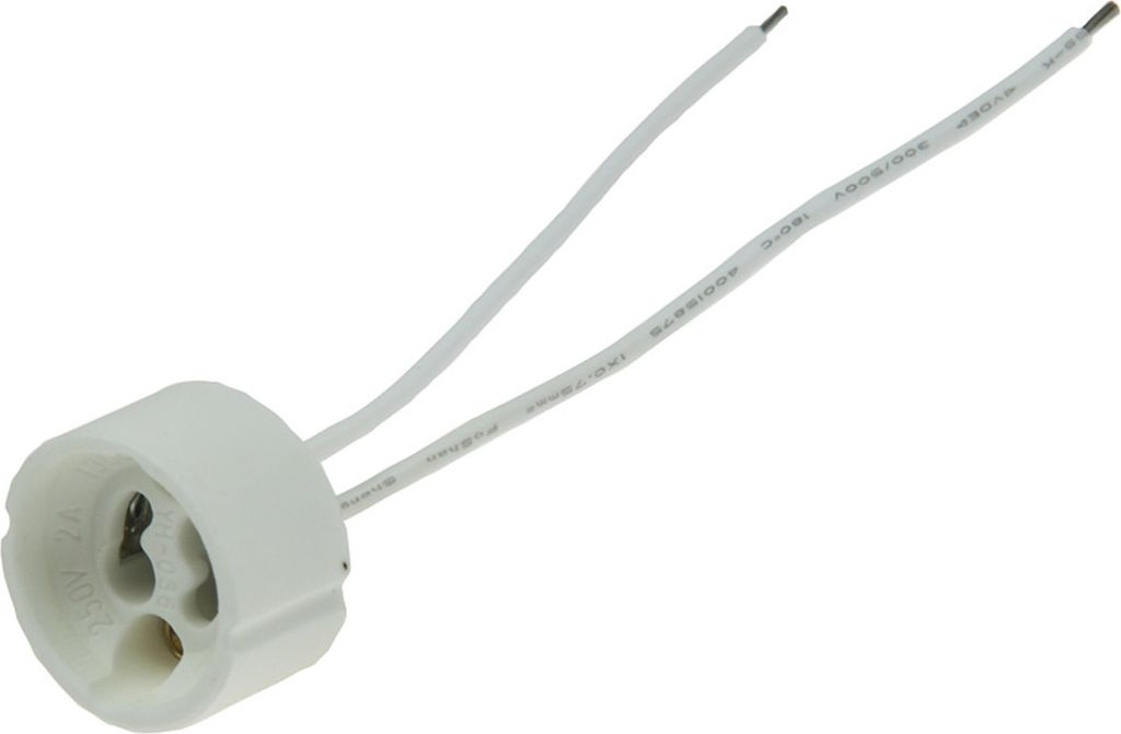 GU10 Lampenfassung 230V / 100Watt Keramik Fassung mit 11cm Produktbild 