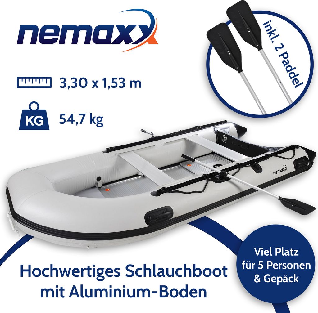 Schlauchboot 330 cm Paddelboot für 5 Personen Sportboot Produktbild 2