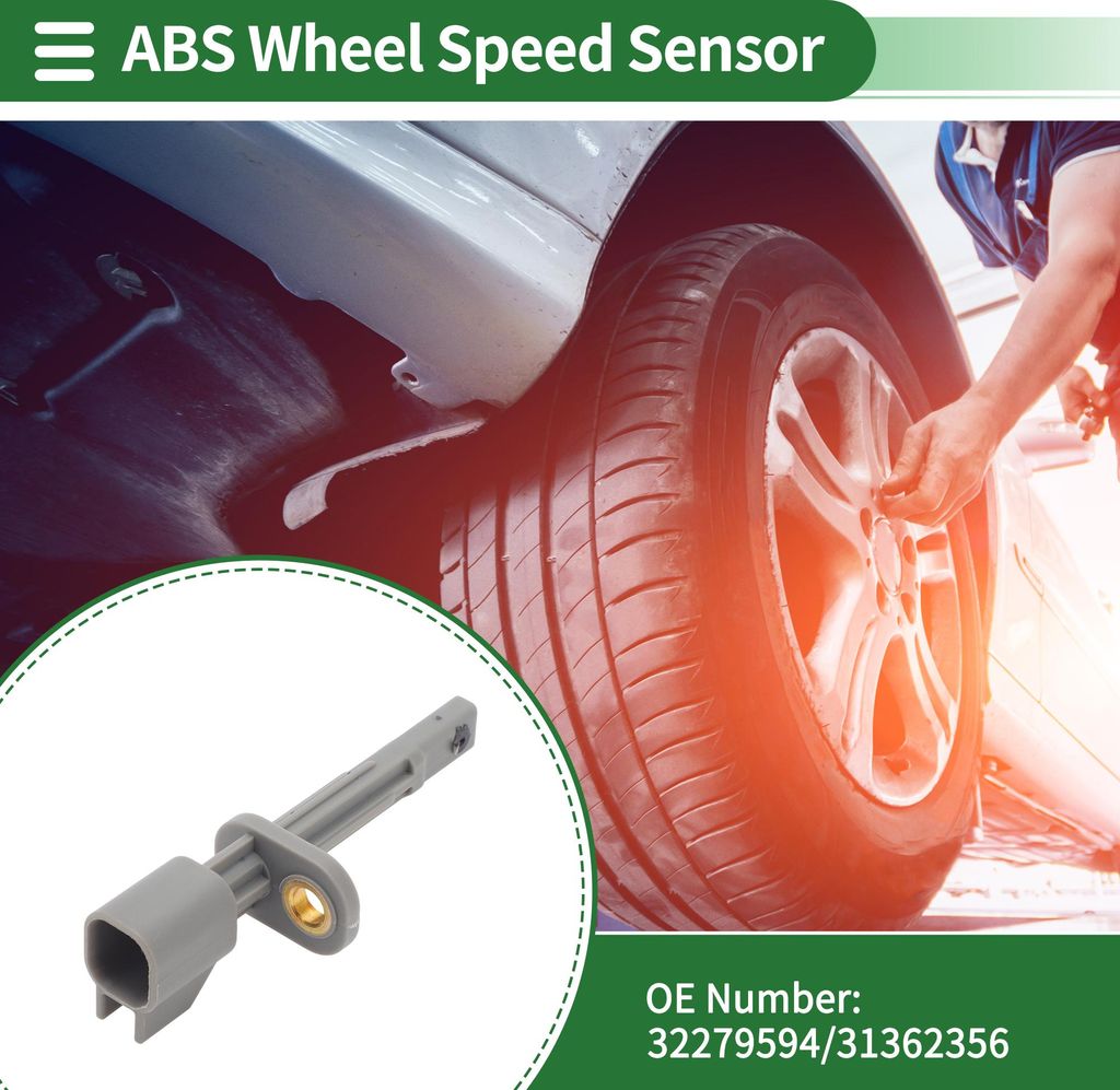 ABS Radgeschwindigkeitssensor ABS Sensor Antiblockiersystem Sensor Nr.32279594/31362356 für Volvo Xc90 2015-2020 1 Stück Vorne Links Vorne Rechts