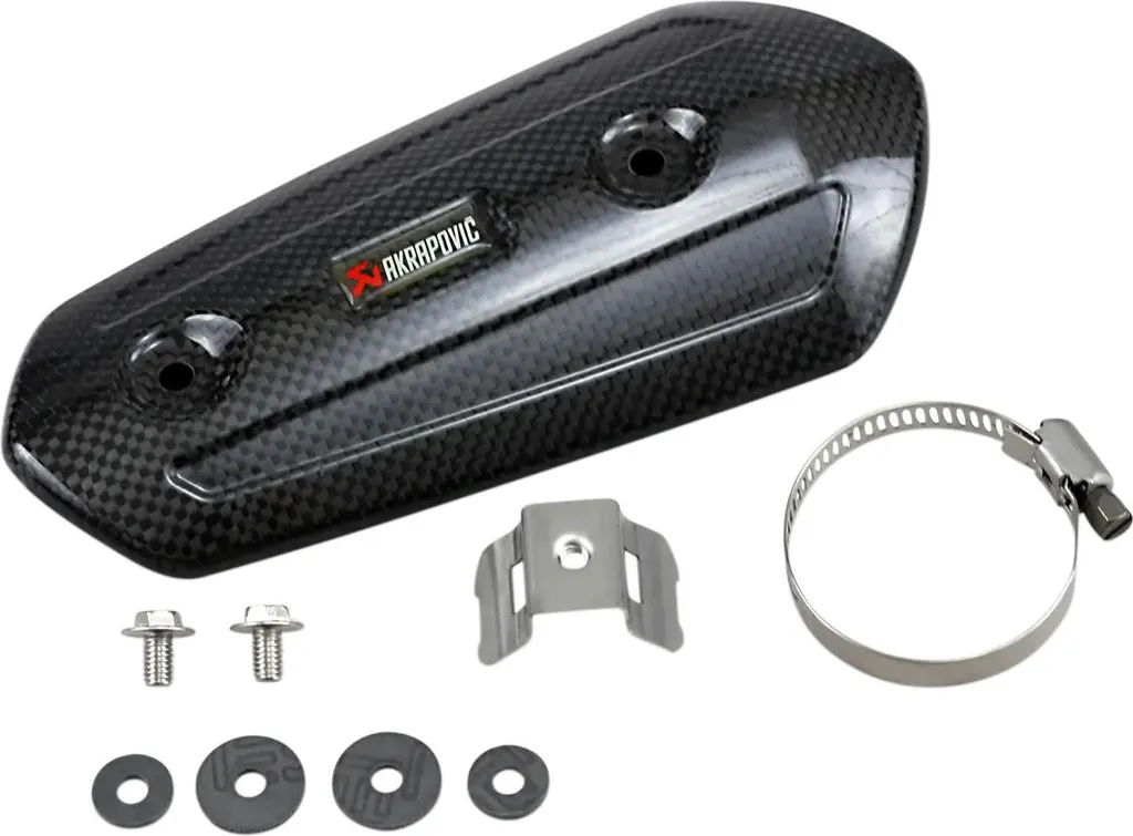 Bouclier Thermique Akrapovic en Carbone Gauche pour Yamaha VMAX 1700