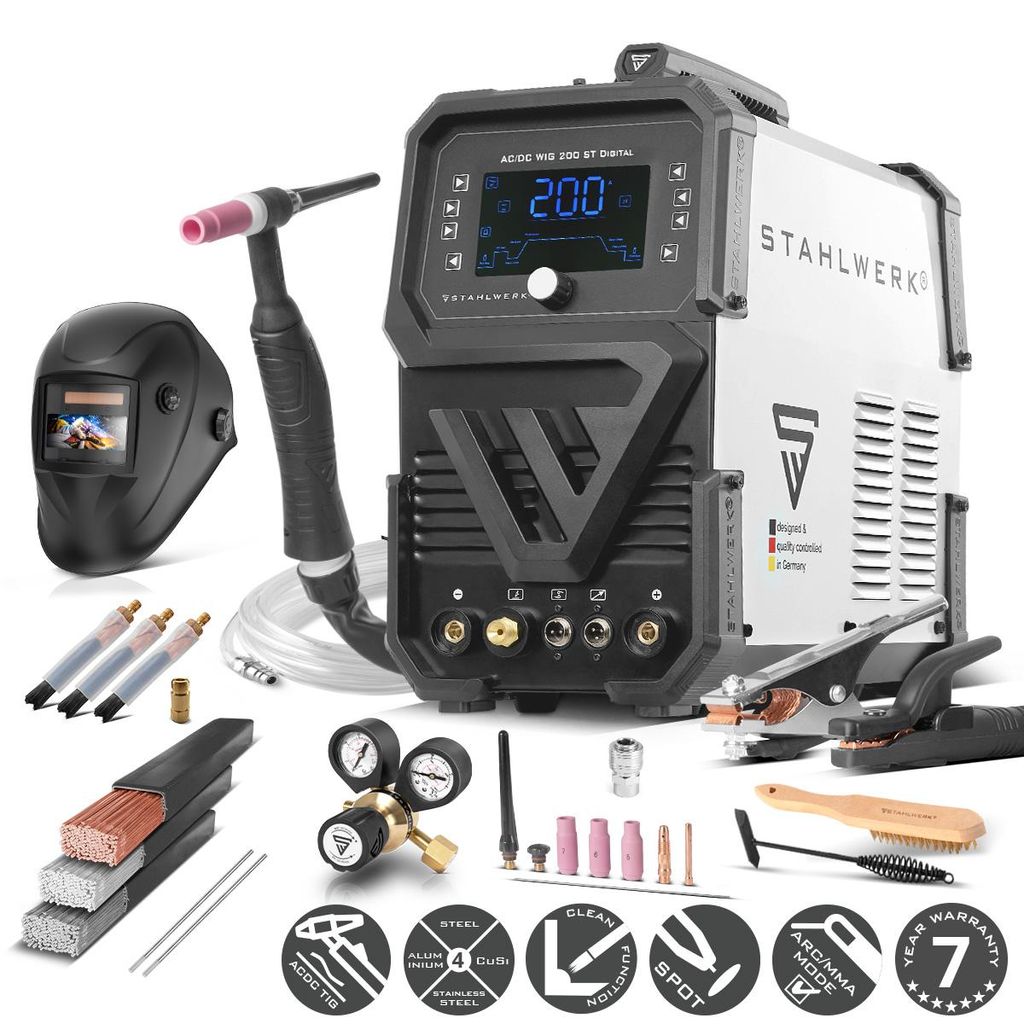 STAHLWERK oblouková svářečka 3 v 1 Combi AC/DC TIG 200 ST Obrázek produktu 