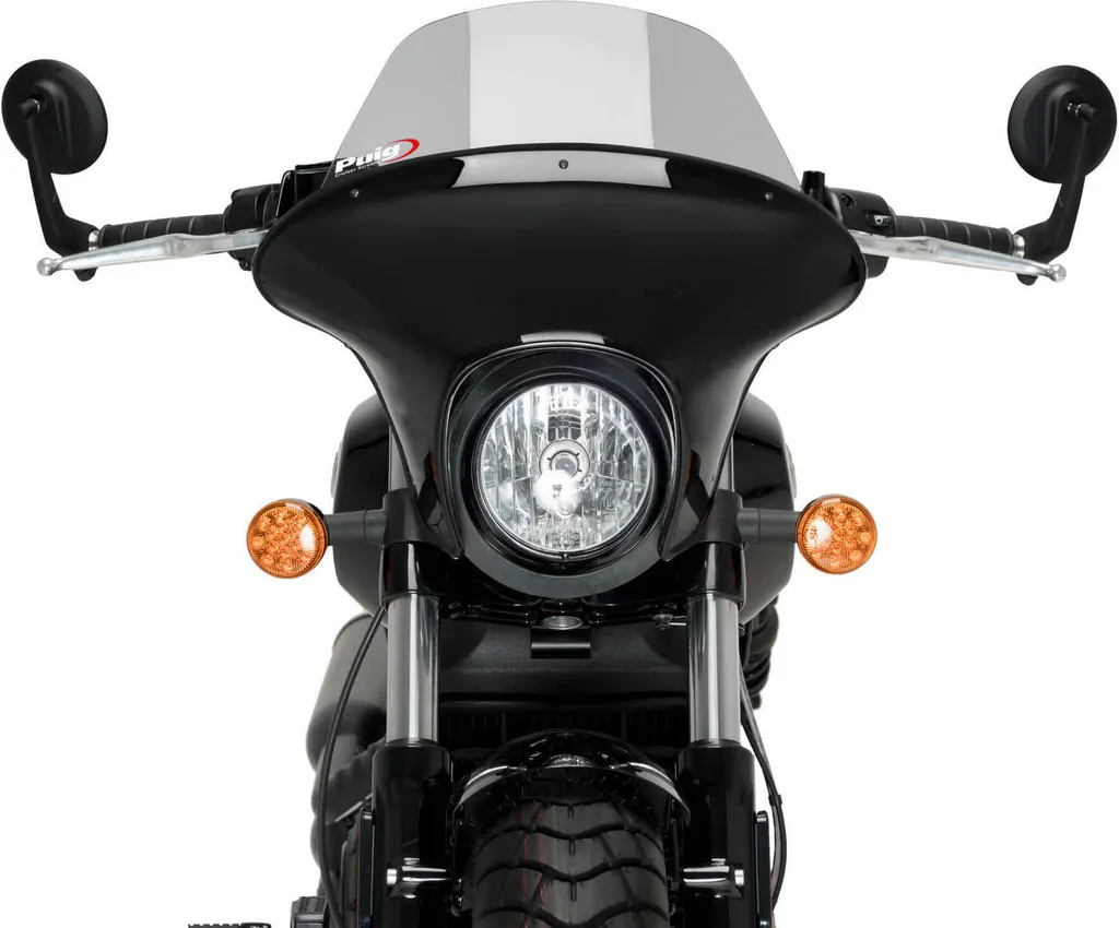 Protection vent PUIG Batwing SML Touring Indian Bobber fumé résistant