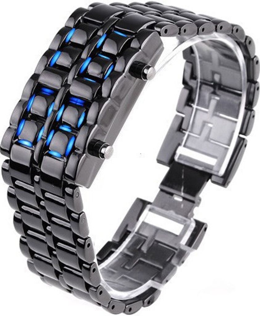 Luxus Armbanduhr IRON SAMURAI - Schwarz Blau für Männer KP760