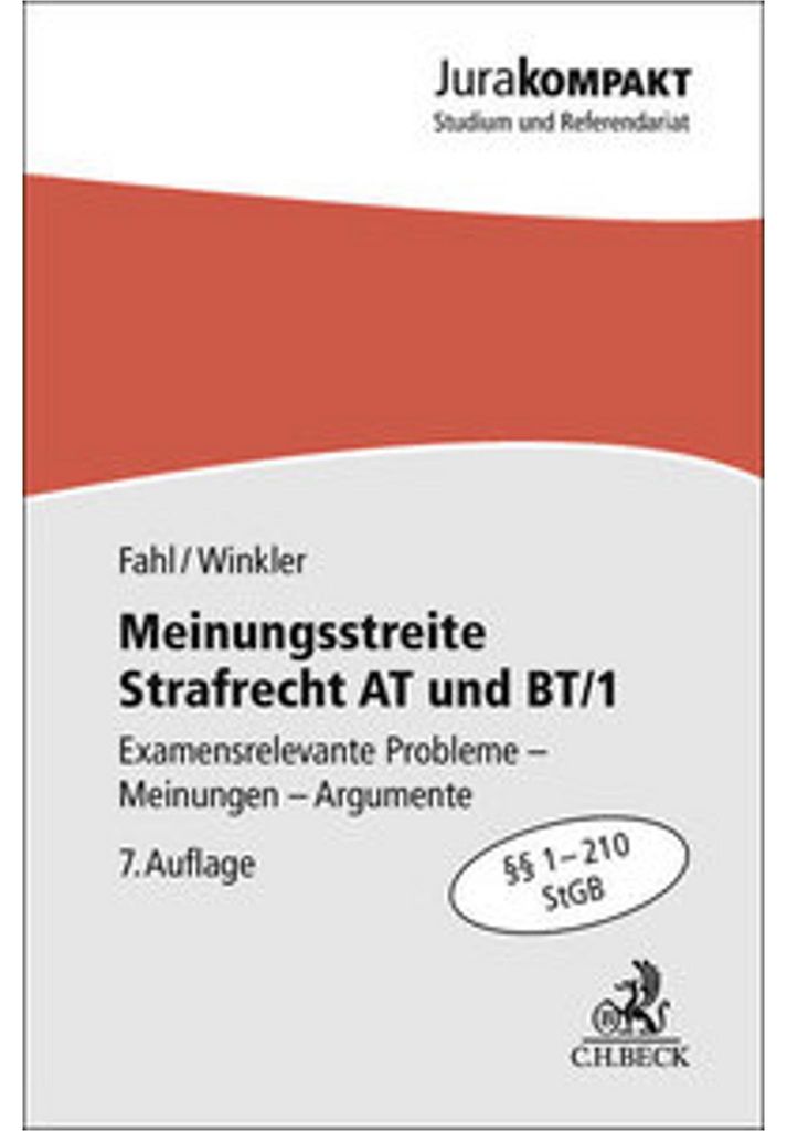 Meinungsstreite Strafrecht AT und BT/1