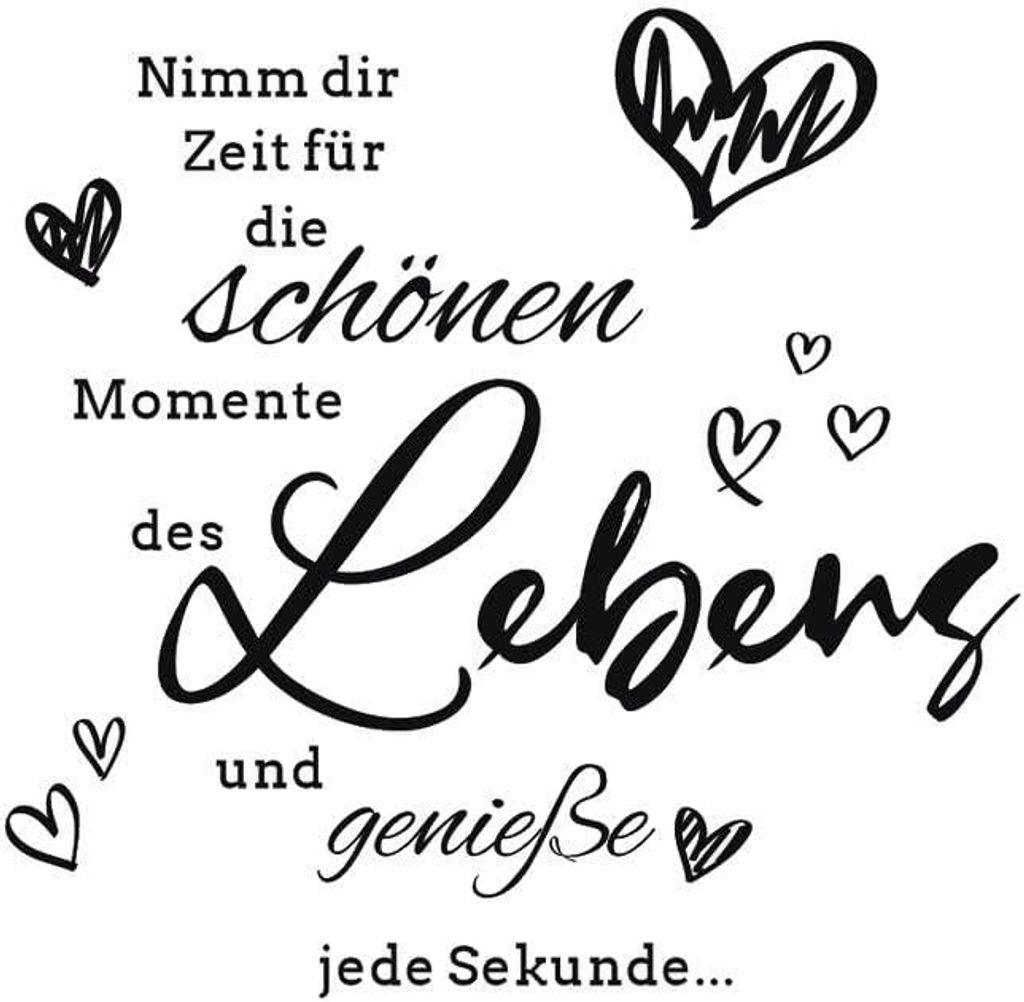 Wandtattoo nimm dir Zeit für die schönen Momente wandtattoo Produktbild 
