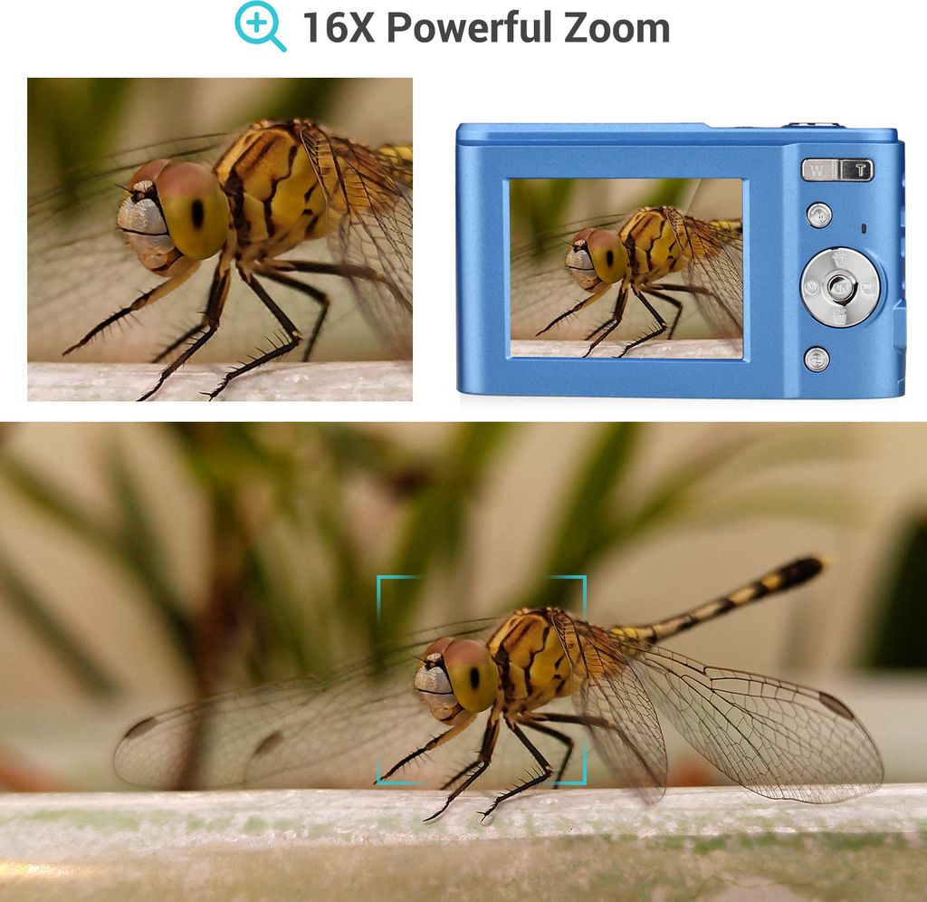 Tragbare Digitalkamera ,1080P Videokamera, 48 MP 2,4'' Produktbild 6
