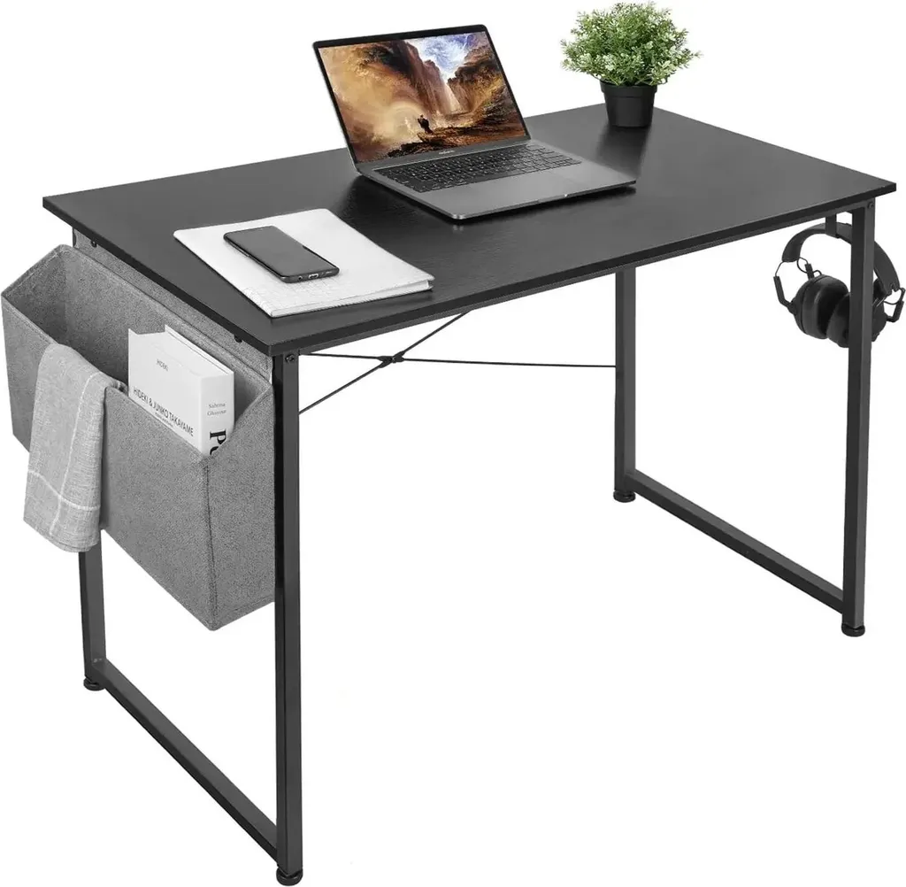 Petit bureau d'angle 120x60 cm pliable pour studio et espace restreint - 5