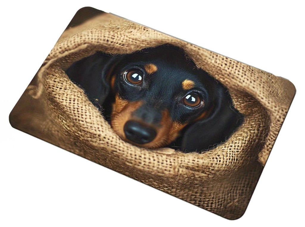 Realistische Tierfußmatte mit 3D-Optischer-Täuschung, niedliches Katzenmotiv, rutschfeste Hundefußmatte für Bad, Küche, Wohnzimmer, Schlafzimmer