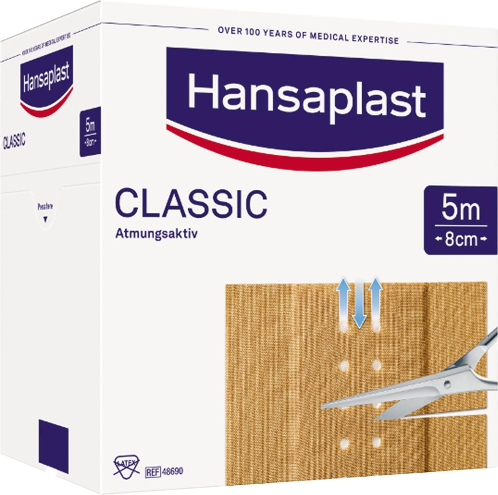 Hansaplast Pflaster CLASSIC 7577582 8cmx5m Zdjęcie produktu 