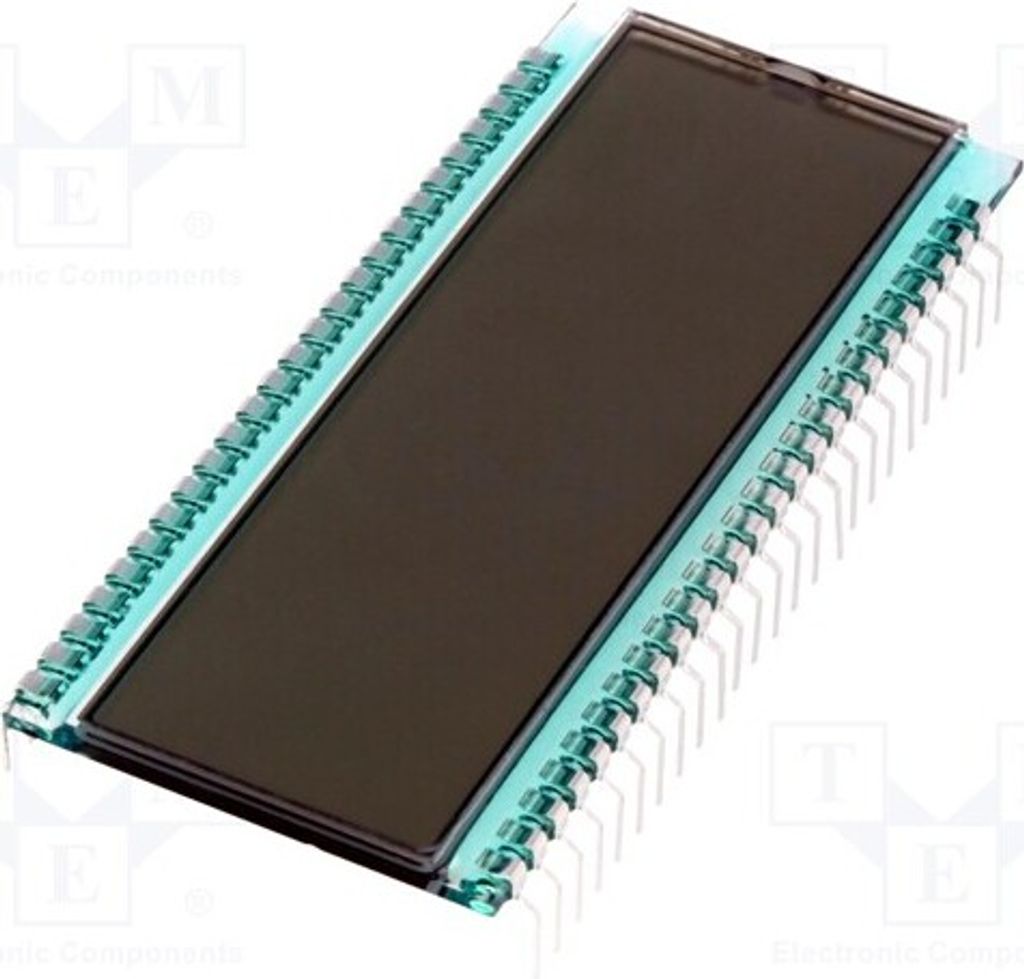 1x Display: LCD 7-segmentig (digital) STN Positive Anz.Ziffern: 6 DE 122-RS-20/6,