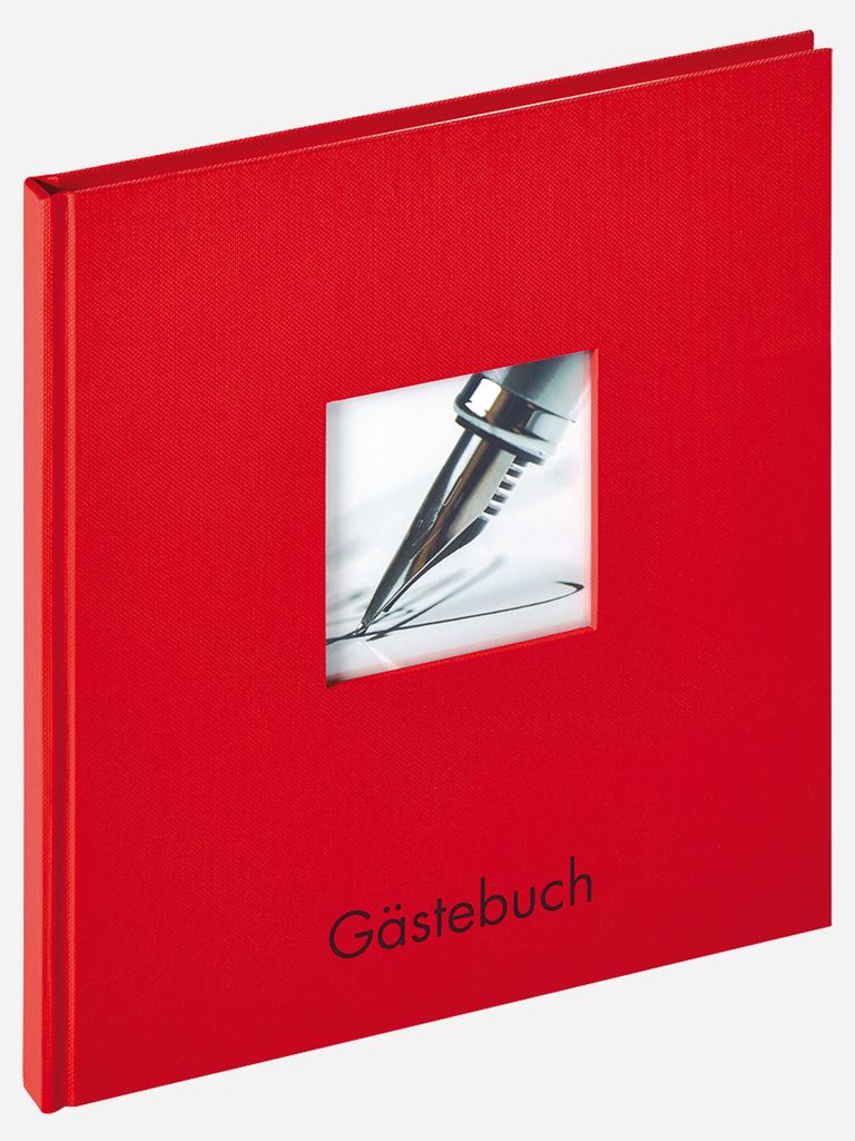 Walther, GB-205-R, Gästebuch Fun, rot, 23x25 cm