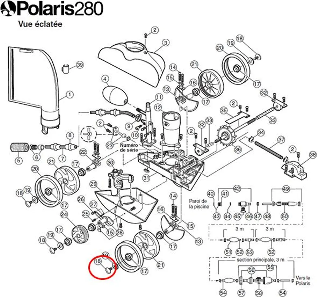Vite ruota in plastica per polaris 180/280 Polaris C55 - 2