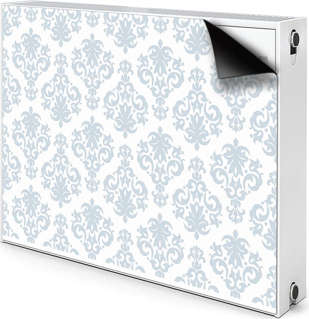 Magnet Verkleidung Abdeckung Heizkörperabdeckung Heizkörperabdeckung 80x60 cm - Grau, ornament