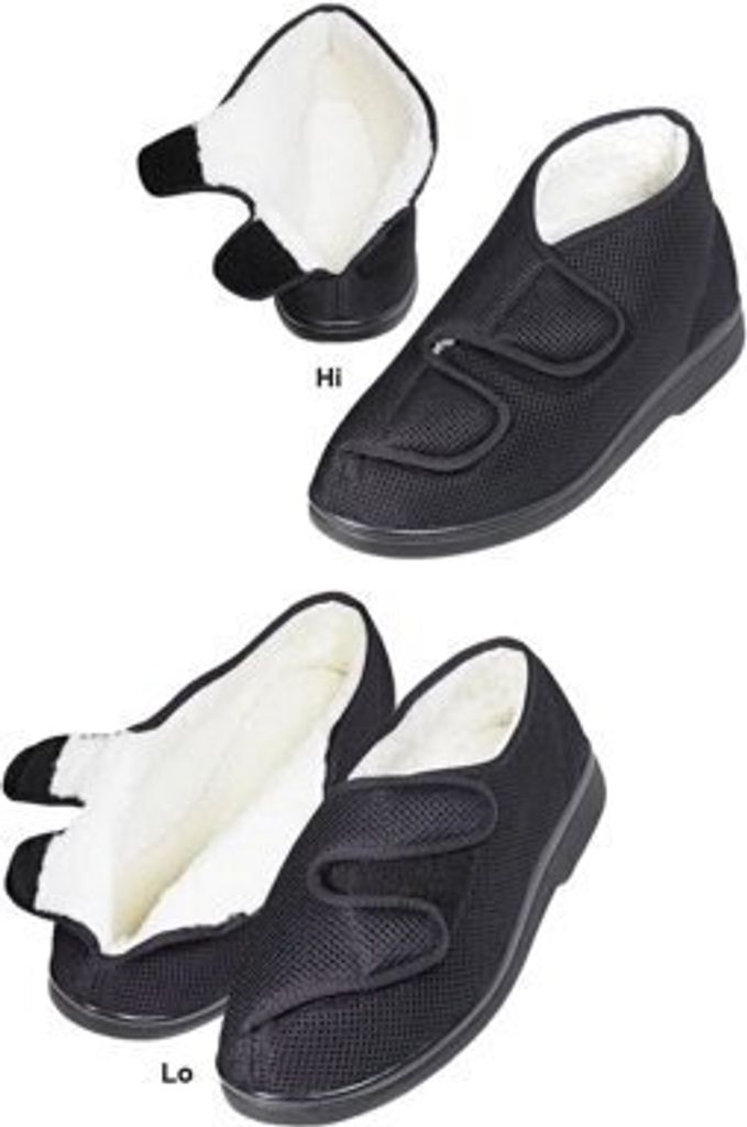 Reha Schuh GentleWalk Lo, Fell-Futter,schwarz>>>>Gr. 43