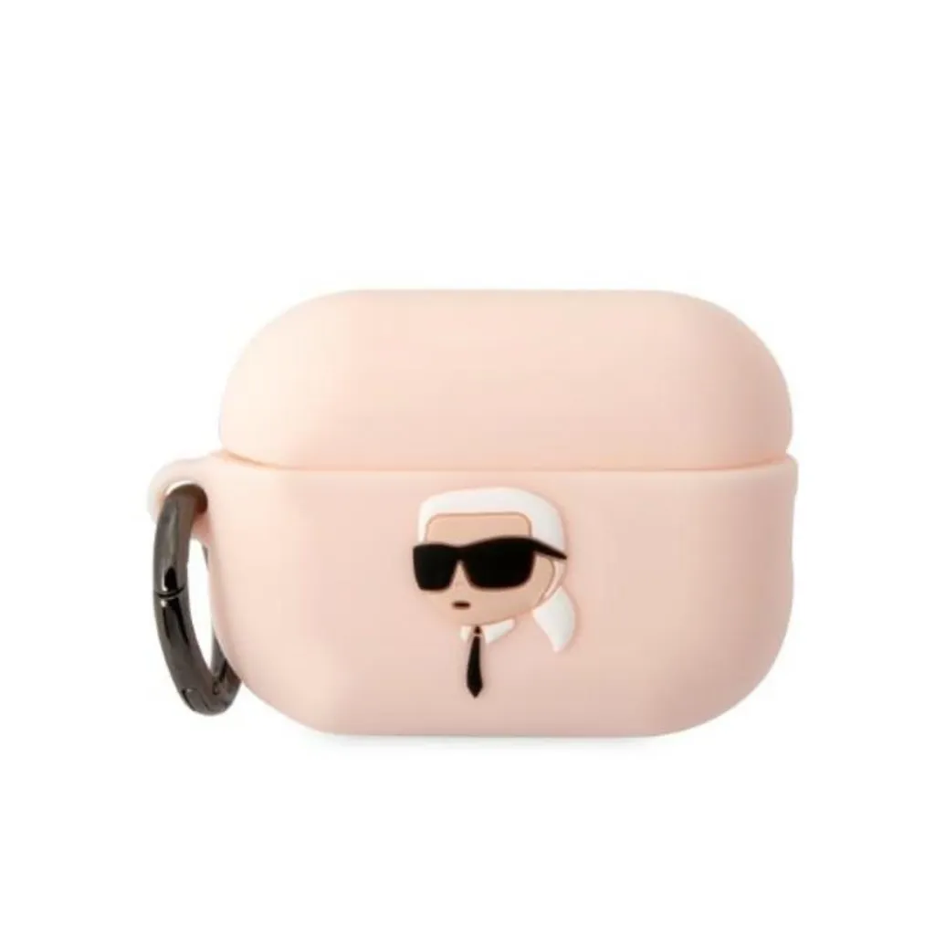 AirPods Pro 2 Case Karl Lagerfeld Pink Silicone 3D - Must Have 2024