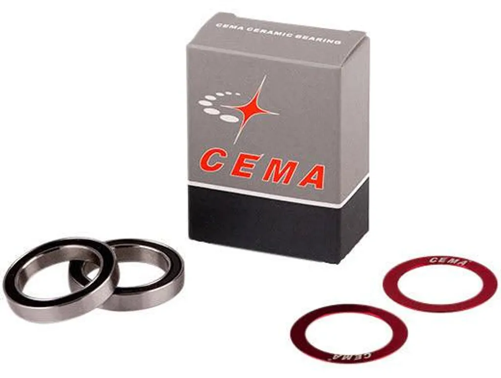Kit roulements 30mm inox rouge Cema : stoppez les bruits de pédalage