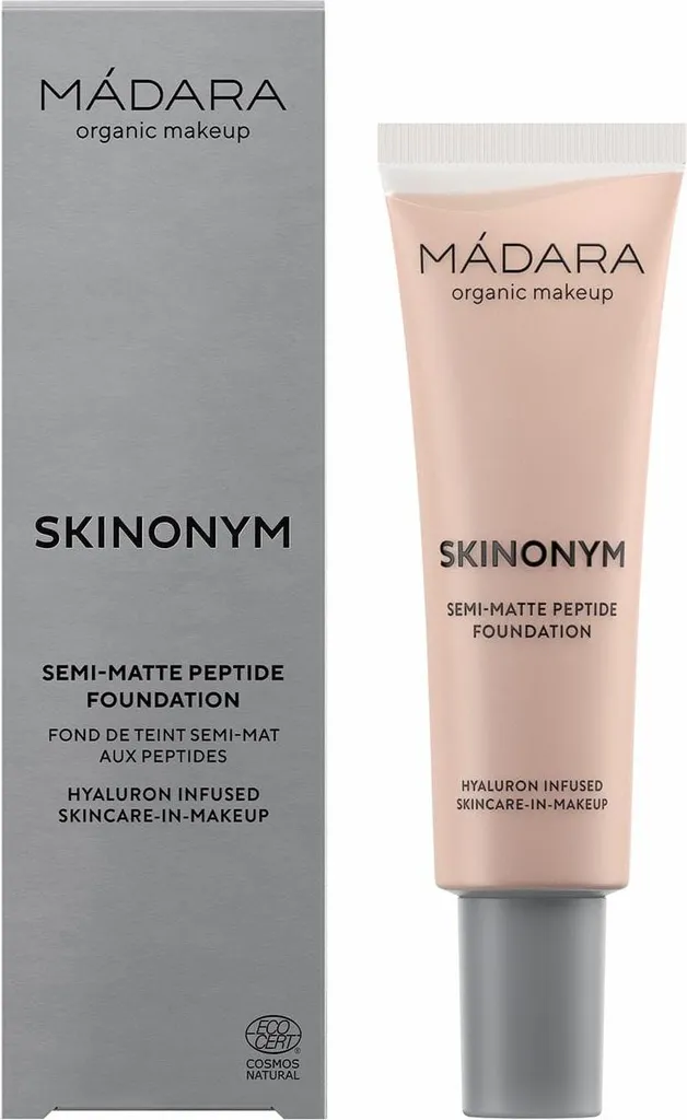 Base de Teint Semi-Mate Mádara Skinonym - Effet Peau Lisse aux Peptides